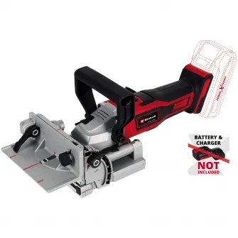 Masina de frezat pentru dibluri din lemn/biscuitor pe acumulator Einhell TE-BJ 18 Li - Solo, 18 V, 6500 RPM, 20 mm adancime, fara acumulator/incarcator