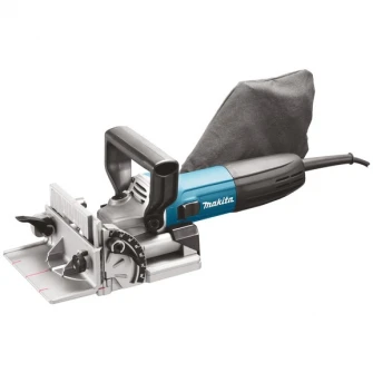 Masina de frezat pentru nuturi Makita PJ7000J, 700 W, corp aluminiu, 110 mm diametru maxim panza, 0-90° pivotant reglabil