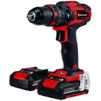 Masina de gaurit si insurubat (bormasina) cu impact pe acumulator Einhell TE-CD 18/40 Li-i +64, 18 V, tehnologia PXC, 1500 RPM, 24.000 percutii/min, 40 Nm, 10 mm mandrina, 2 acumulatori, incarcator