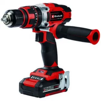 Masina de gaurit si insurubat (bormasina) cu impact pe acumulator Einhell TE-CD 18/48 Li-I, 18 V, tehnologia PXC, 1500 RPM, 24.000 percutii/min, 48 Nm, 13 mm mandrina, 2 acumulatori, incarcator
