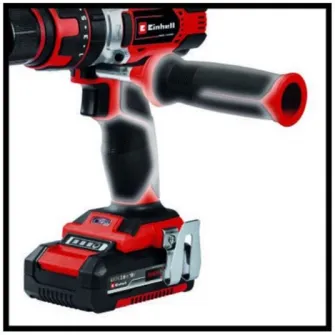 Masina de gaurit si insurubat (bormasina) cu impact pe acumulator Einhell TE-CD 18/48 Li-I, 18 V, tehnologia PXC, 1500 RPM, 24.000 percutii/min, 48 Nm, 13 mm mandrina, 2 acumulatori, incarcator