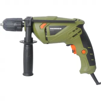 Masina de gaurit si insurubat (bormasina) cu percutie Heinner AMGP020, 500 W, 3000 RPM, 13 mm diametru mandrina, mandrina automata