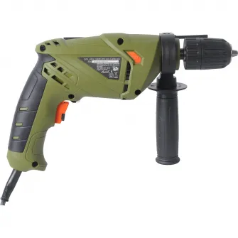 Masina de gaurit si insurubat (bormasina) cu percutie Heinner AMGP020, 500 W, 3000 RPM, 13 mm diametru mandrina, mandrina automata