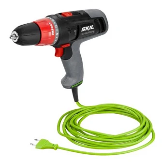 Masina de gaurit si insurubat (bormasina) cu percutie Skil F0156225AA, 220-240 V, 10 mm mandrina, 1600 RPM, 20.800 PPM, 6 m lungime cablu, 13 mm diametru maxim de gaurire