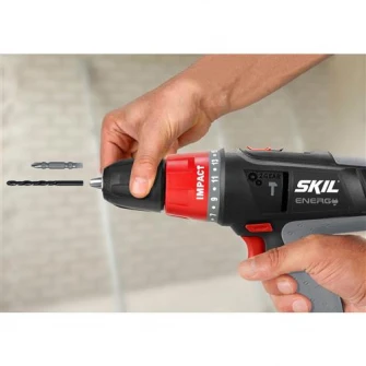 Masina de gaurit si insurubat (bormasina) cu percutie Skil F0156225AA, 220-240 V, 10 mm mandrina, 1600 RPM, 20.800 PPM, 6 m lungime cablu, 13 mm diametru maxim de gaurire