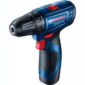 Masina de gaurit si insurubat (bormasina) pe acumulator Bosch Professional GSR 120-Li, 12 V, 1500 RPM, 14-30 Nm, 2 acumulatori 2 Ah, incarcator, valiza profesionala