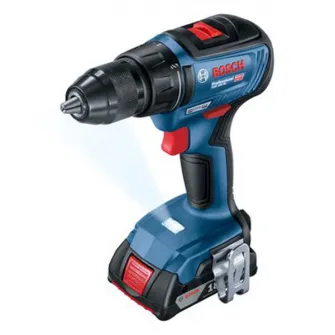 Masina de gaurit si insurubat (bormasina) pe acumulator Bosch Professional GSR 18V-50, 18 V, 1800 RPM, 2 acumulatori, incarcator rapid, valiza transport L-Boxx