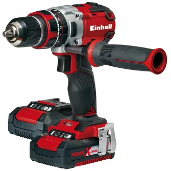 Masina de gaurit si insurubat (bormasina) pe acumulatori, Einhell Power X-Change TE-CD 18 Li-i BL (2x2,0Ah), brushless,18 V, 60 Nm