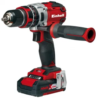 Masina de gaurit si insurubat (bormasina) pe acumulatori, Einhell Power X-Change TE-CD 18 Li-i BL (2x2,0Ah), brushless,18 V, 60 Nm