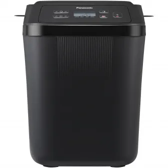 Masina de paine compacta Panasonic SD-PN100KXE, display LCD, 18 programe (4 programe fara gluten), negru