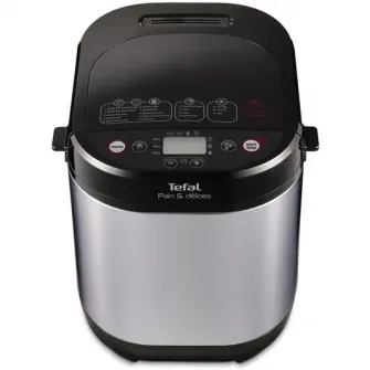 Masina de paine Tefal Pain  Délices PF240, 700 W, 1000 g, 20 programe, Negru/Argintiu