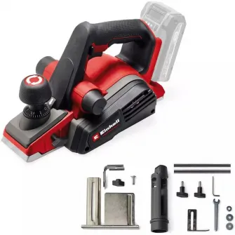 Masina de rindeluit/rindea pe acumulator Einhell Professional Professional TP-PL 18/3 Li BL - Solo Power X-Change 18 V, fara perii, latime de rindeluit 82 mm, adancime de taiere de pana la 3 mm, fara acumulator si incarcator