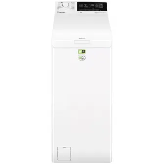 Masina de spalat cu incarcare verticala Electrolux Ecoline EW7T3372E, 7 kg, 1300 rpm, Clasa A, Motor Inverter, SteamCare, Display LED, SoftOpening, Alb