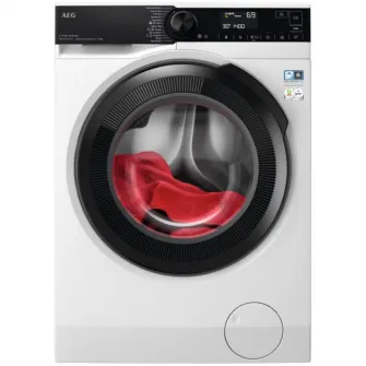 Masina de spalat rufe AEG LFR73964VE, 9 kg, 1600 rpm, Clasa A, Tehnologie ProSense + ProSteam, Motor EcoInverter cu magnet permanent, Furtun alimentare AquaControl, Alb