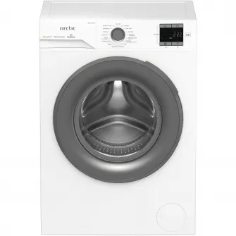 Masina de spalat rufe Arctic APLM1WFSU19210WG, 9 Kg, 1400 RPM, Motor Silent Inverter, Drum Clean+Steam, Child Lock, Anticrease, Digital Display, Add-In, Clasa A, Gri