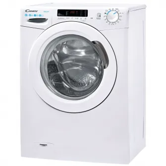 Masina de spalat rufe Candy Smart CS 1482/1-S, 8 kg, 1400 rpm, Clasa D, Kg Detector, Easy Iron, Alb