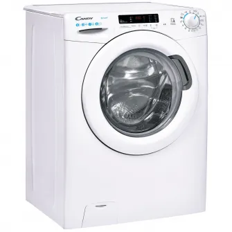 Masina de spalat rufe Candy Smart CS 1482/1-S, 8 kg, 1400 rpm, Clasa D, Kg Detector, Easy Iron, Alb