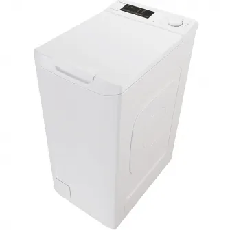Masina de spalat rufe cu incarcare verticala Candy TCA083D2-S, 8 kg, 1000 RPM, Clasa D, Display 3D, Wifi,Mix Power Systems, Gentle touch opening, Alb