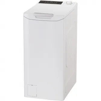 Masina de spalat rufe cu incarcare verticala Candy TCA284TM5-S, 8 kg, 1200 RPM, Clasa A, Motor Inverter, Display digital 4D, Wifi,Mix Power Systems, Gentle touch opening, Alb