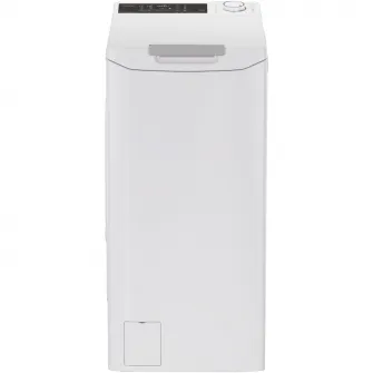 Masina de spalat rufe cu incarcare verticala Candy TCA474TM5-S, 7 kg, 1400 RPM, Clasa A, Motor Inverter, Display digital 4D, Wifi,Mix Power Systems, Gentle touch opening, Alb
