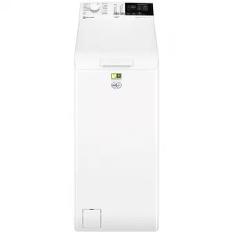 Masina de spalat rufe cu incarcare verticala Electrolux Ecoline EW7T4272E, 7 kg, 1200 RPM, Clasa A, Sistem SteamCare+SensiCare, SoftOpening, TimeManager, Rapid 14 min, Motor Inverter, AquaControl, Alb