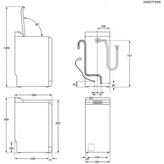 Masina de spalat rufe cu incarcare verticala Electrolux Ecoline EW7T4272E, 7 kg, 1200 RPM, Clasa A, Sistem SteamCare+SensiCare, SoftOpening, TimeManager, Rapid 14 min, Motor Inverter, AquaControl, Alb