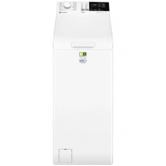 Masina de spalat rufe cu incarcare verticala Electrolux EW6T4262E, 6 kg, 1200 RPM, Clasa A, Sistem SensiCare, SoftOpening, TimeManager, Antialergic cu abur, Rapid 14 min, Motor Inverter, AquaControl, Alb