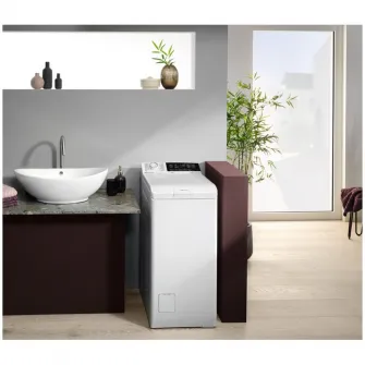Masina de spalat rufe cu incarcare verticala Electrolux EW8TN3362E, 6 kg, 1300 RPM, Clasa A, Motor inverter cu magnet permanent, UltraCare (Okomix), SteamCare, Sensicare, Ultrawash, Alb