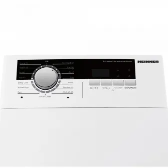 Masina de spalat rufe cu incarcare verticala Heinner HWM-TL8013IVA++, 8kg, 1300rpm, clasa A, motor inverter, 15 programe, display digital, program rapid 15min, program scurt 45min, program baby care, prespalare
