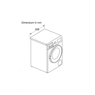 Masina de spalat rufe cu uscator Bosch WNA13400BY, 8 kg spalare, 5 kg uscare, 1400 RPM, Clasa C, EcoSilence Drive, AutoDry, ActiveWater Plus, Alb
