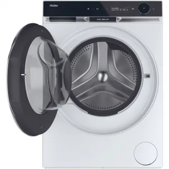 Masina de spalat rufe cu uscator Haier HWD100-B14397US, Spalare 10 kg, Uscare 6 kg, 1400 rpm, Motor Direct Motion, Clasa A, Ultra Fresh, WiFi, ABT, display LCD, Smart Dual Spray, Alb