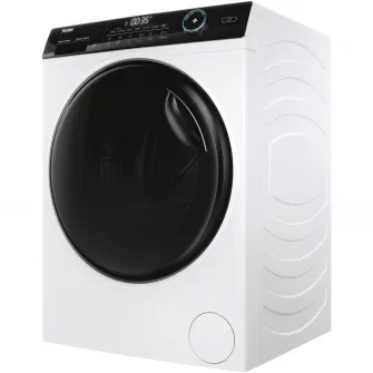 Masina de spalat rufe cu uscator Haier HWD80-B14959U1-S, Spalare 8 kg, Uscare 5 kg, 1400 rpm, Clasa A, Motor Direct Motion, Wi-Fi, iRefresh, ABT, Pillow Drum, Dual Spray, Alb