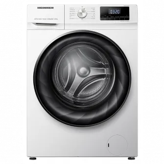Masina de spalat rufe cu uscator Heinner HWDM-H8514A, Spalare 8 kg, Uscare 5 kg, 1400 RPM, Clasa A, Motor inverter Display LED, Blocare acces copii, Alb