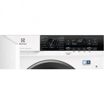 Masina de spalat rufe cu uscator incorporabila Electrolux EW7W368SI, Spalare 7 kg, Uscare 4 kg, 1400 RPM. Clasa D, PerfectCare700, Display LCD,, Alb