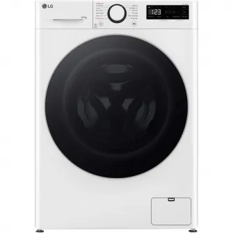 Masina de spalat rufe cu uscator LG F2DR508S1W, 8 kg Spalare, 5 kg Uscare, 1200 rpm, Motor Direct Drive, Clasa B, TurboWash, Alb