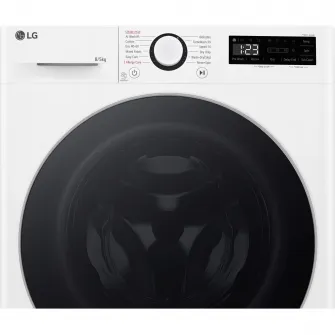 Masina de spalat rufe cu uscator LG F2DR508S1W, 8 kg Spalare, 5 kg Uscare, 1200 rpm, Motor Direct Drive, Clasa B, TurboWash, Alb