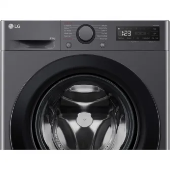 Masina de spalat rufe cu uscator LG F4DR509SBM, 9 kg Spalare, 6 kg Uscare, 1400 rpm, Clasa B, Motor Direct Drive, TurboWash, Negru