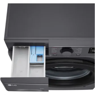Masina de spalat rufe cu uscator LG F4DR509SBM, 9 kg Spalare, 6 kg Uscare, 1400 rpm, Clasa B, Motor Direct Drive, TurboWash, Negru
