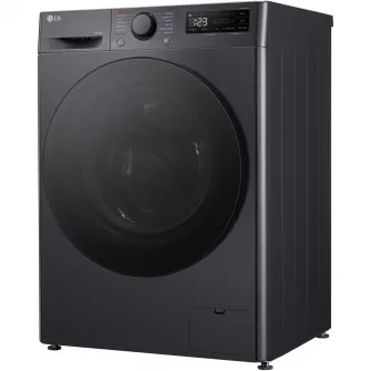 Masina de spalat rufe cu uscator LG F4DR510S2M, 10 kg Spalare, 6 kg Uscare, 1400 rpm, Clasa B, Motor Direct Drive, TurboWash, Negru
