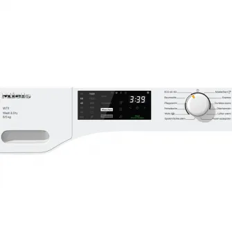 Masina de spalat rufe cu uscator Miele WTD160WCS, Spalare 8 kg, Uscare 5 kg, 1600 rpm, Clasa A, TwinDos, QuickPower, Alb