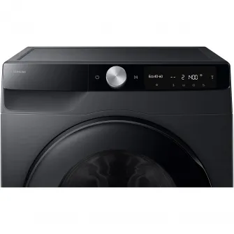 Masina de spalat rufe cu uscator Samsung WD90DG6G94BBU4, Spalare 9 kg, Uscare 5 kg, 1400 rpm, Clasa A, AI Control, AI Wash, Auto Dispense, AI Ecobubble, Super Speed 39, Space Max, Smart Things WiFi, Digital Inverter Motor, Negru