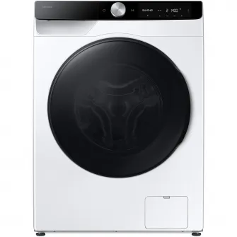 Masina de spalat rufe cu uscator Samsung WD90DG6G94BKU4, Spalare 9 kg, Uscare 5 kg, 1400 rpm, Clasa A, AI Control, AI Wash, Auto Dispense, Ai Ecobubble, Super Speed 39, Space Max, Smart Things WiFi, Digital Motor Inverter, Alb