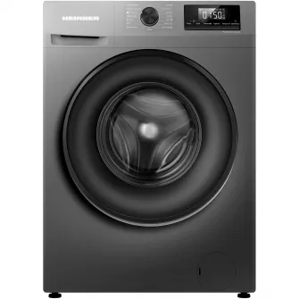 Masina de spalat rufe Heinner HWM-H7014IVSMTC+++, 7 kg, 1400 rpm, Clasa C, Motor Inverter, Display digital, Blocare acces copii, Gri