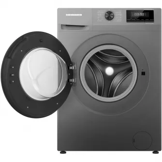 Masina de spalat rufe Heinner HWM-H7014IVSMTC+++, 7 kg, 1400 rpm, Clasa C, Motor Inverter, Display digital, Blocare acces copii, Gri