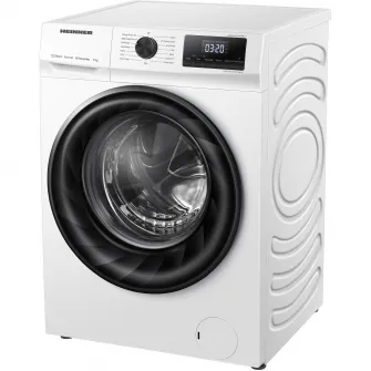 Masina de spalat rufe Heinner HWM-H8014INVA++, 8 kg, 1400 rpm, Clasa A, Motor Inverter, Display digital, Blocare acces copii, Alb