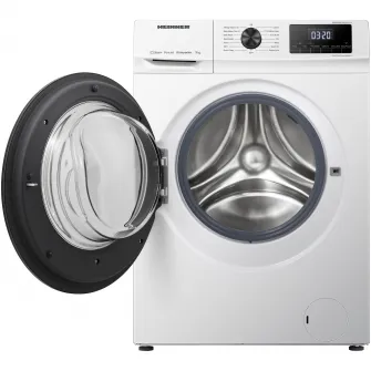 Masina de spalat rufe Heinner HWM-H9014INVA+++, 9 kg, 1400 rpm, Clasa A, Motor inverter, Display digital, Blocare acces copii, Alb