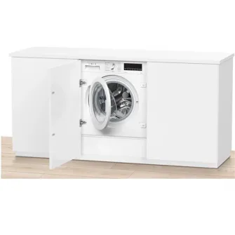 Masina de spalat rufe incorporabila Bosch WIW28542EU, 8 kg, 1400 RPM, Motor EcoSilence Drive, SpeedPerfect, ActiveWater Plus, VarioDrum, Clasa C, Alb