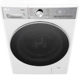 Masina de spalat rufe LG F2WR909P3W, 9 kg, 1200 rpm, Clasa A, Motor Direct Drive, Steam+, Smart Diagnosis, Alb