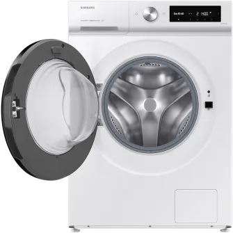 Masina de spalat rufe Samsung Bespoke AI WW90DB7U34GWU4, 9 kg, 1400 rpm, Clasa A, AI Ecobubble, Quick Bubble 39 min, AI Control, Alb