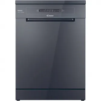 Masina de spalat vase Candy Rapido CF 3E9E0A, 13 seturi, 5 programe, Clasa E, Motor Inverter, Rapid 49’, Maxi Tub, 60 cm, Antracit